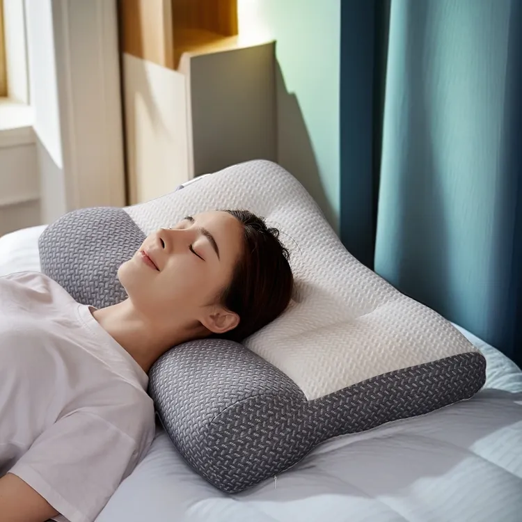 【买一送一】试睡7天牵引枕头枕芯枕家用成人单人睡眠枕学生枕商品图