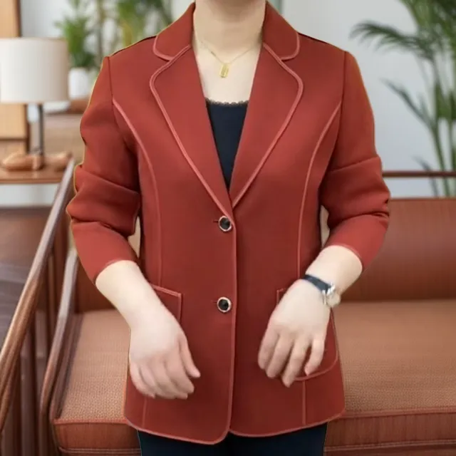 春季新款百搭纯色西装外套女士修身休闲小西装网红春秋大码妈妈装
