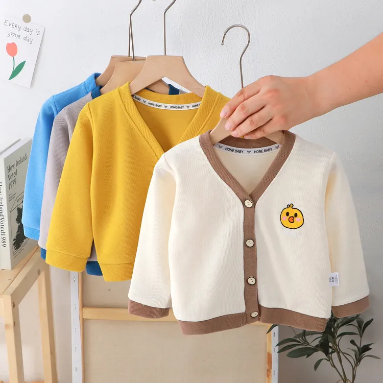 【现货】儿童针织衫男童开衫婴儿女宝宝春秋外套韩版童装外穿洋气