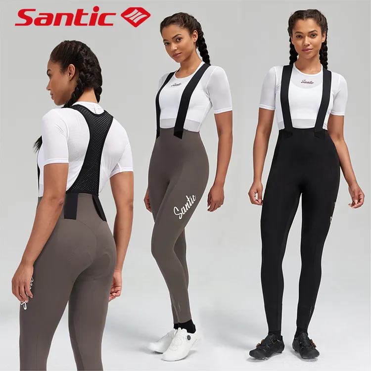 Santic/森地客春秋女士骑行服背带长裤 公路自行车薄款透气单车裤