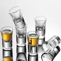 6只套装厚底烈酒杯子弹杯鸡尾酒杯一口吞杯烈酒家用KTV酒吧白酒杯