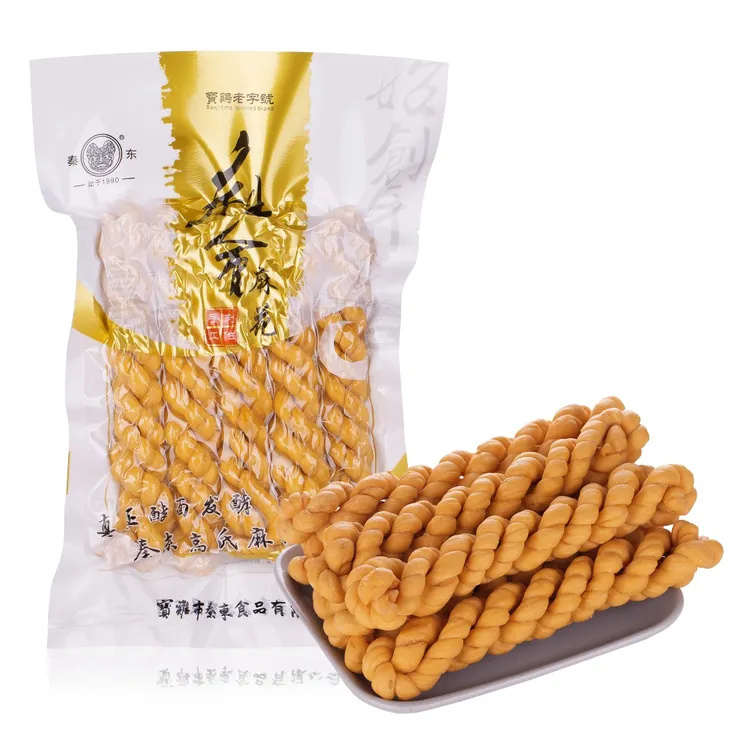 《小靓推荐》陕西手工老酵面庙会麻花200g*4袋