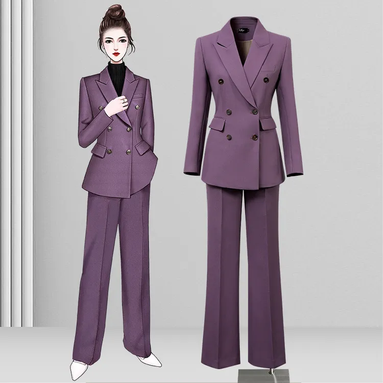 秋季爆款西装套装女2025新款高端职业气质高级感西服外套阔腿裤子