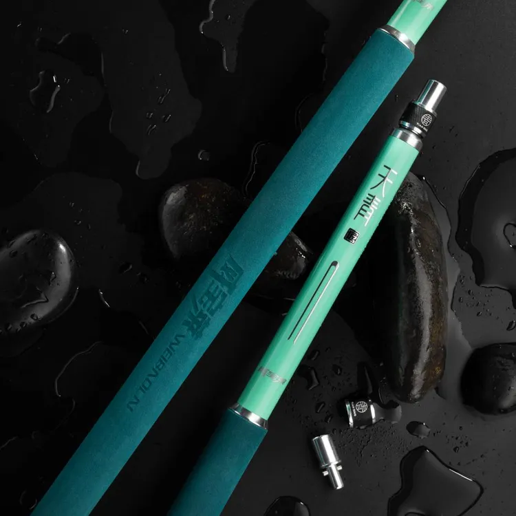 威宝莱天青黑坑竞技抄网杆抄网碳素超轻超硬短节飞抄抄网竿