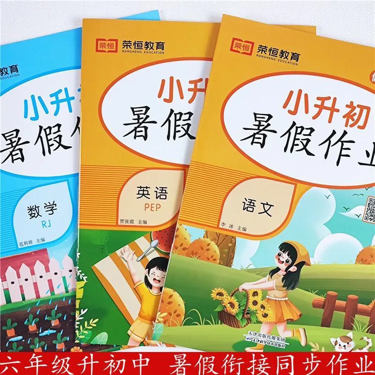 小升初暑假作业全套人教版暑假衔接六年级升初中暑假复习预习培优