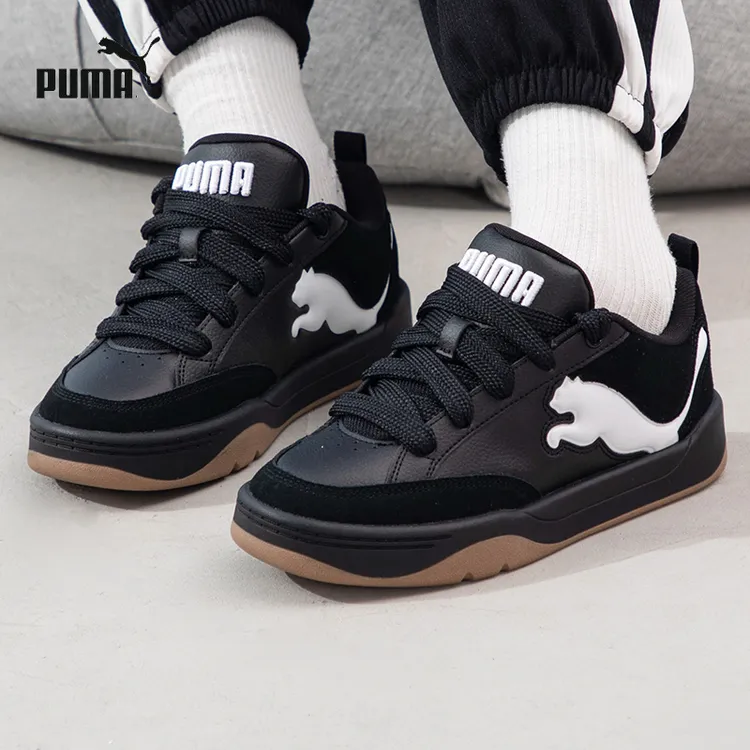 PUMA彪马黑色板鞋男女鞋2024春季新款低帮透气面包鞋运动鞋395022