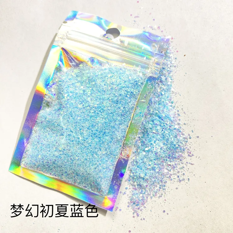 美甲闪片高亮【梦幻初夏】【40毫升】 袋装 包邮 节日装饰品圣诞饰