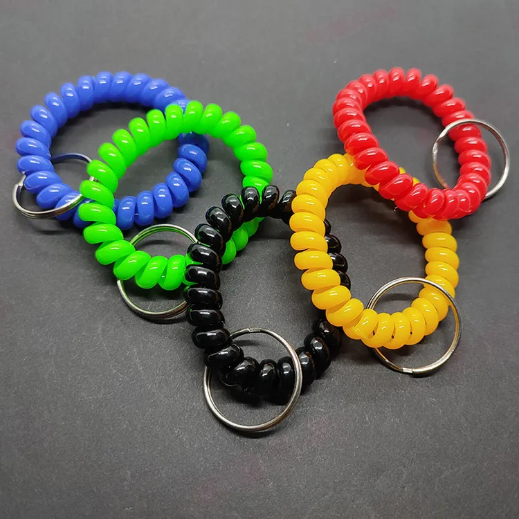 钥匙扣手圈 手环 弹力圈桑拿洗浴中心游泳馆手牌 数字牌号码弹簧