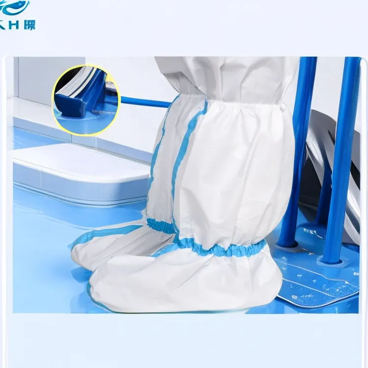 【拍1发60只】养殖场防疫防水防尘鞋套一次性室内耐磨防雨透气高筒