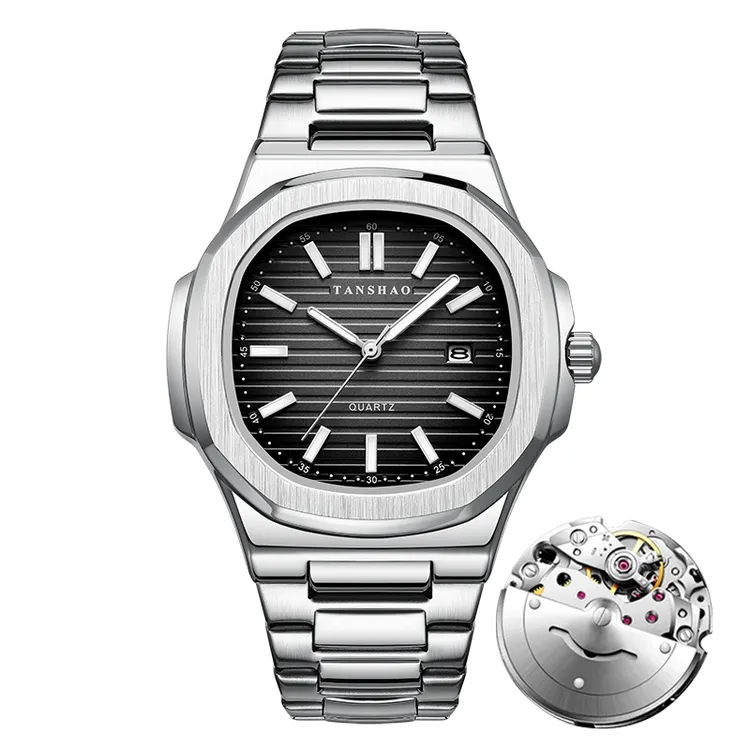 【专柜正品】钢表王/鹦鹉螺/全自动日历镂空百搭运动轻奢气质男表