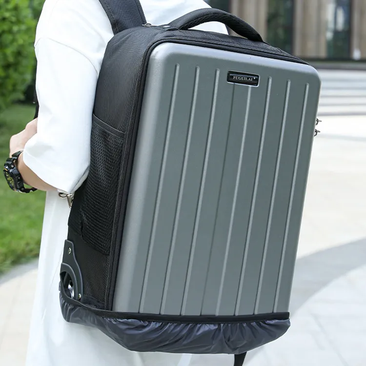 折叠行李箱男小型轻便可背拉杆箱女20寸登机密码箱双肩旅行箱子