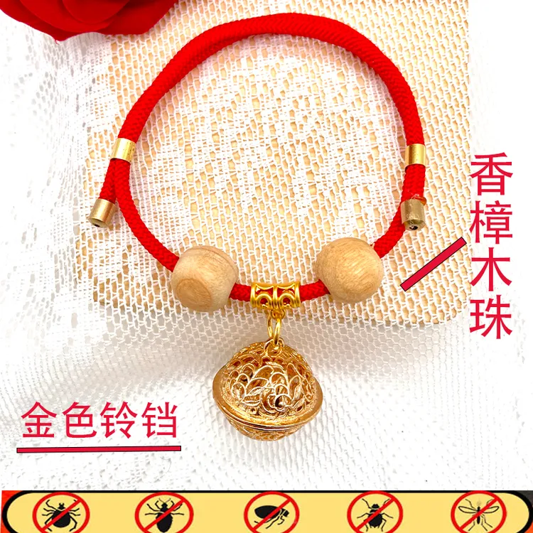 宠物香樟木珠装饰项链猫咪小狗铃铛项圈围脖狗狗颈圈宠物装饰用品