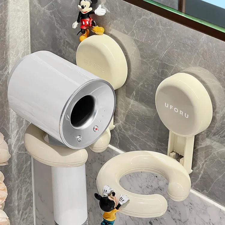 吸盘吹风机支架置物架卫生间浴室免打孔电吹风收纳挂架子