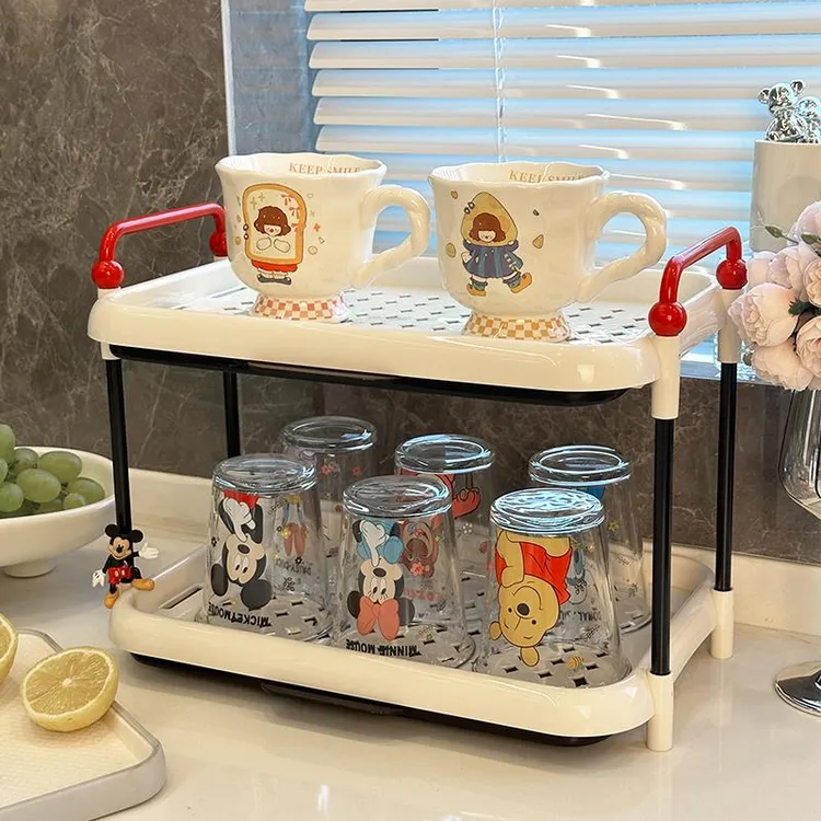 杯子收纳置物架杯架水杯茶杯厨房水杯架收纳架杯架子沥水架杯子架