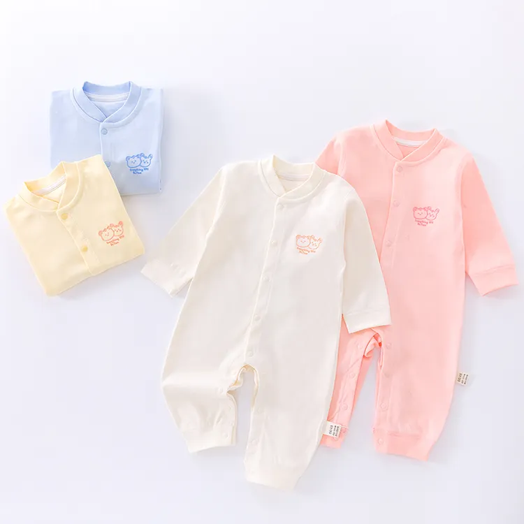 纯棉婴儿连体衣四季男女宝宝新生儿哈衣爬服幼儿保暖衣服新生婴