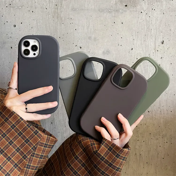 美拉德色系iPhone16Promax手机壳苹果16Pro硅胶iphone16防摔软壳