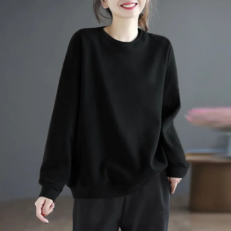 清仓捡漏专柜撤回大牌外贸高档女装文艺长袖卫衣女宽松休闲外套