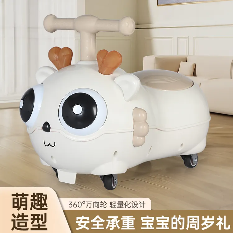 龙年龙宝花生车静音万向轮多功能音乐灯光储物箱防侧翻宝宝可坐
