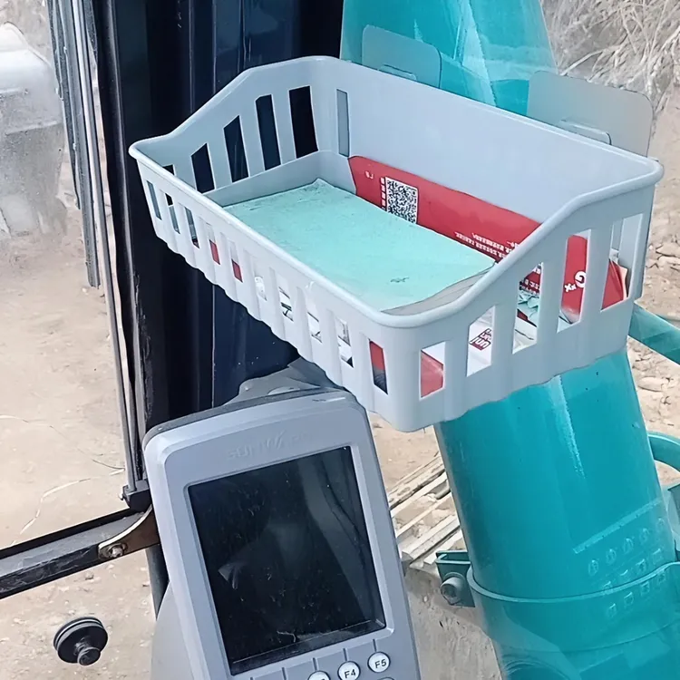 挖掘机驾驶室免打孔收纳架置物盒车载储物盒粘贴式车用家居收纳篮