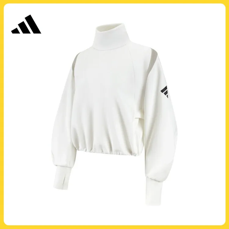 adidas阿迪达斯女子FUSTL W P CREW针织圆领套衫JM2454