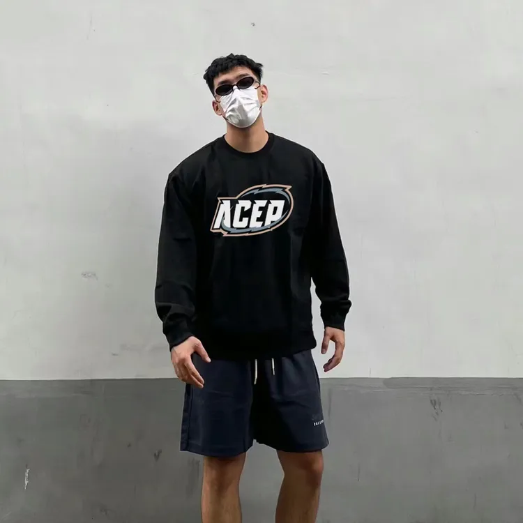 美式T恤篮球训练服长袖体育生秋冬印花投篮服运动上衣潮宽松健身