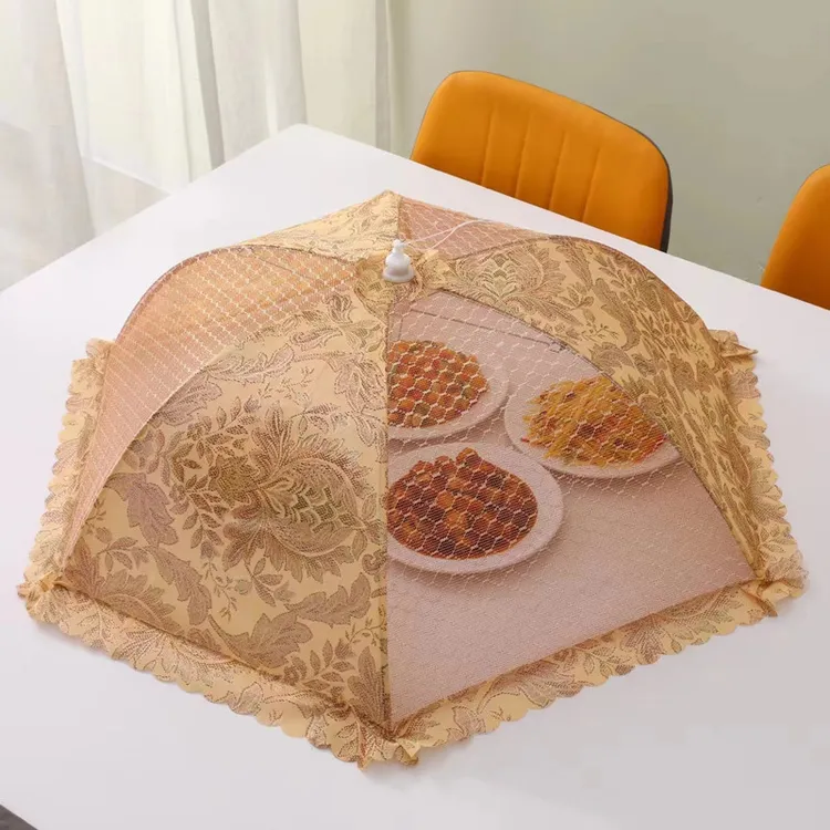 【加粗骨架】桌盖餐桌罩防尘防蝇菜盖家用透气遮菜防蚊碗罩盖新款