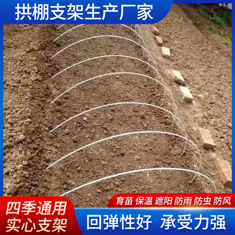 4-6毫米育苗棚小拱棚支架蔬菜小保温棚支架玻璃纤维杆耐腐蚀定制