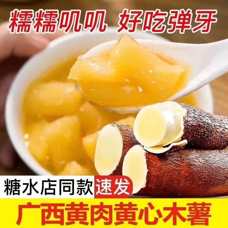 广西黄心木薯正宗黄肉木薯板栗木薯糖水木薯现挖鸡蛋食用新鲜木薯