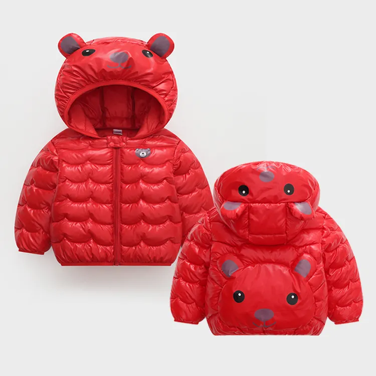 婴儿儿童棉服轻薄款连帽外套宝宝洋气免洗男女宝棉衣短款中小童装