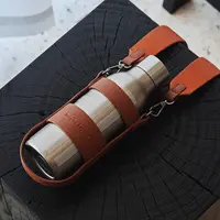 极氪轻机能户外保温杯手提背带旅行水杯便携式提绳防摔