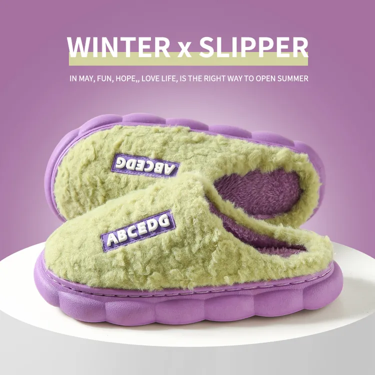 升级款加厚棉拖鞋情侣居家男士防滑毛绒保暖冬天包跟秋冬季毛拖外