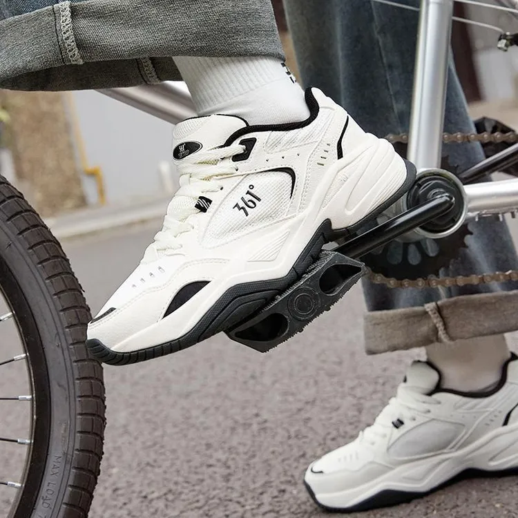 361度女子运动鞋2025年新款复古防滑耐磨跑步鞋学生ins老爹鞋