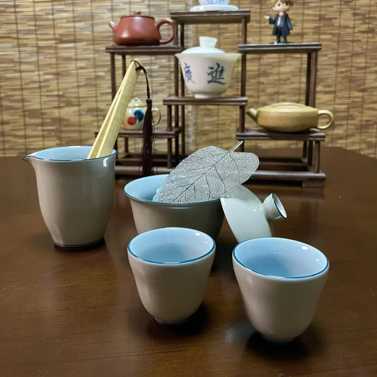 茶具套装 碗杯滤公道镊六件套