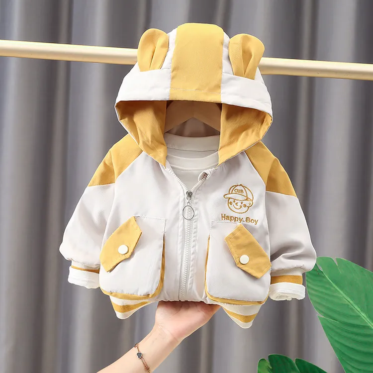 男童小童春秋款儿童风衣春秋装时髦一岁宝宝衣服婴儿童装上衣洋气