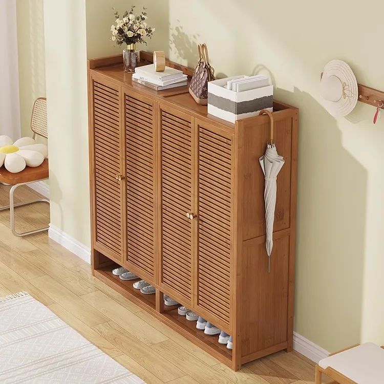 家用门口外多层鞋架神器大鞋柜子室内楼道竹简易新款2025爆款入户