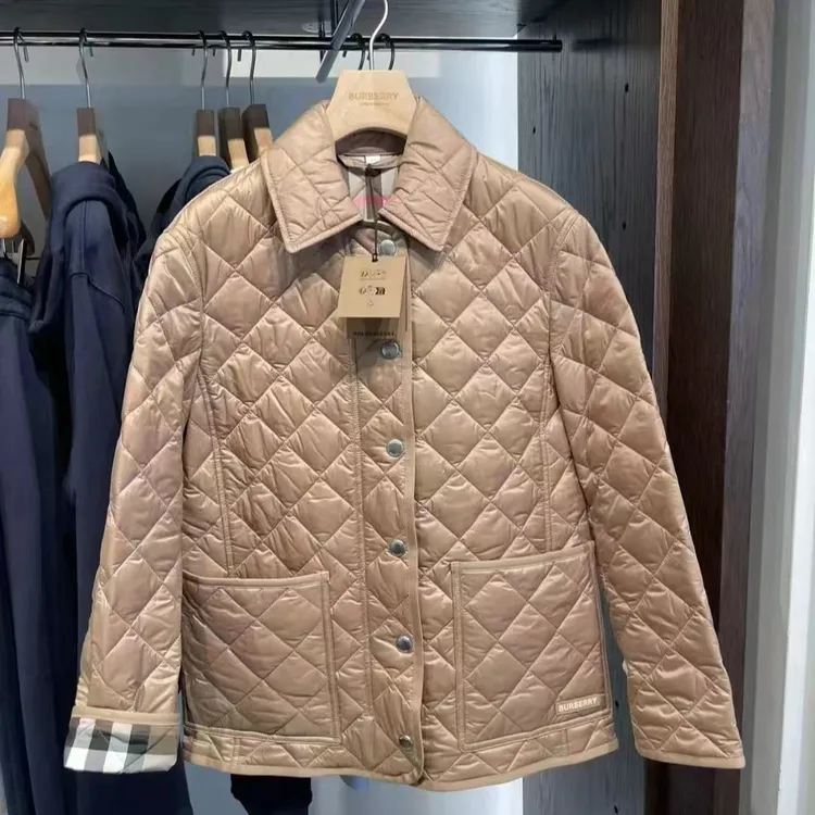 【巴黎直邮】BURBERRY博柏利经典菱格纹女士棉服多色可选 80841951