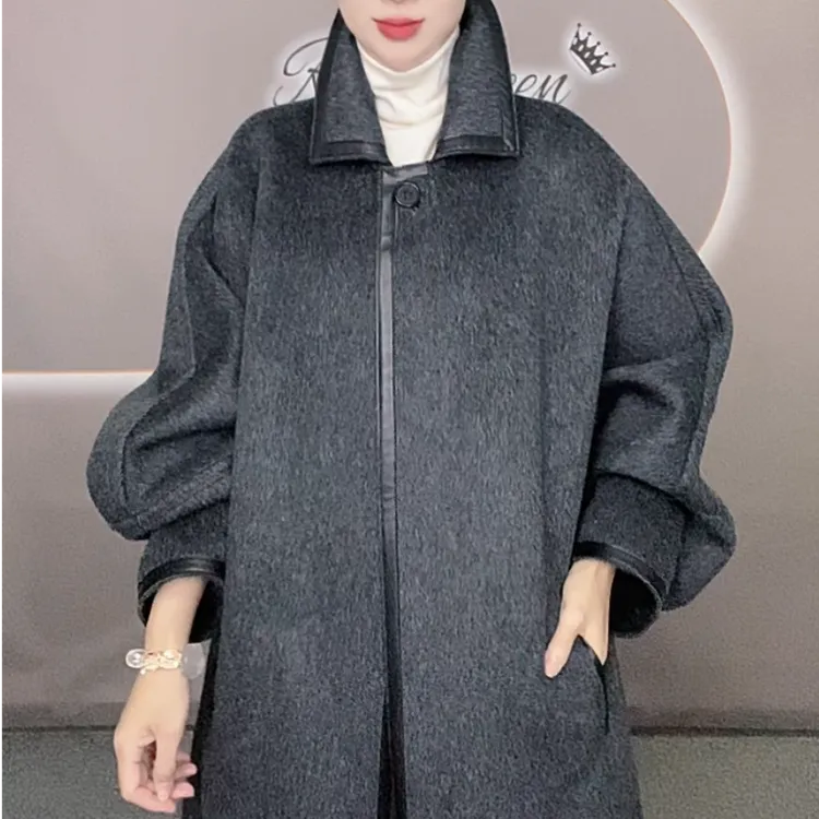 芮欧琨RealQueen【高定系列】20241188气质宽松版苏力高定大衣