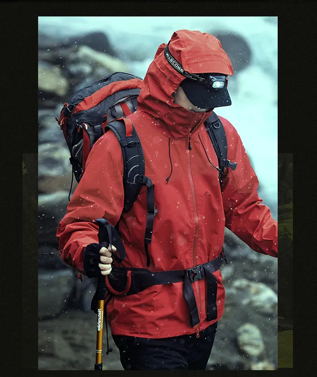鸟家同款冲锋衣男女全天候登山服高透湿透汽GB32614防水外套定制
