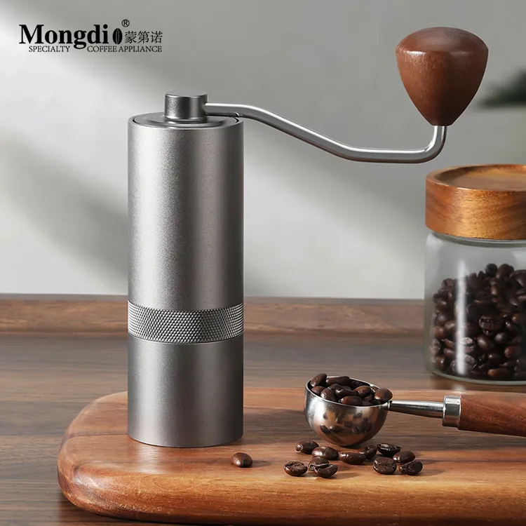 Mongdio手摇磨豆机手磨咖啡机咖啡豆研磨机CNC小型便携手动磨豆器
