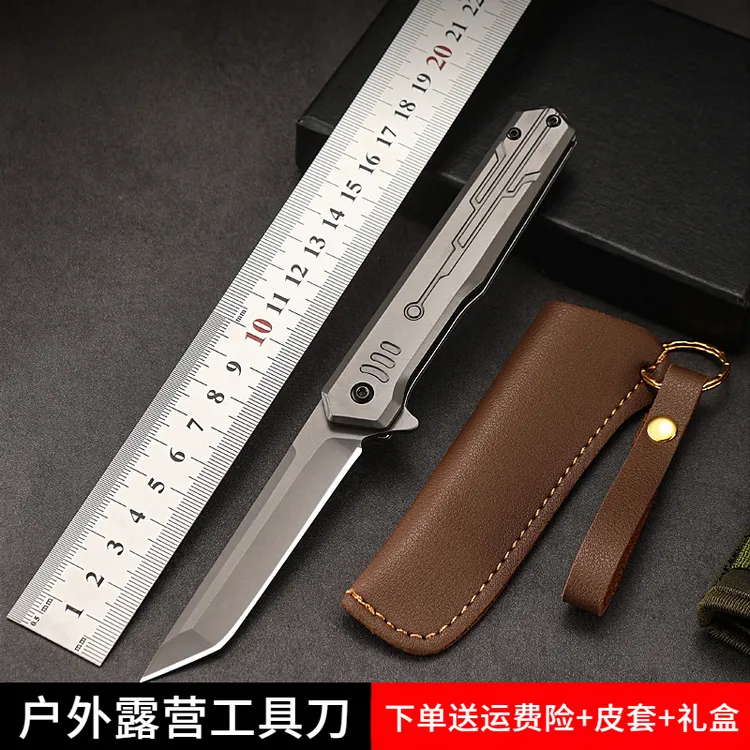 户外折叠刀野外训练求生必备工具高硬度野营折刀蝴蝶刀露营战术刀