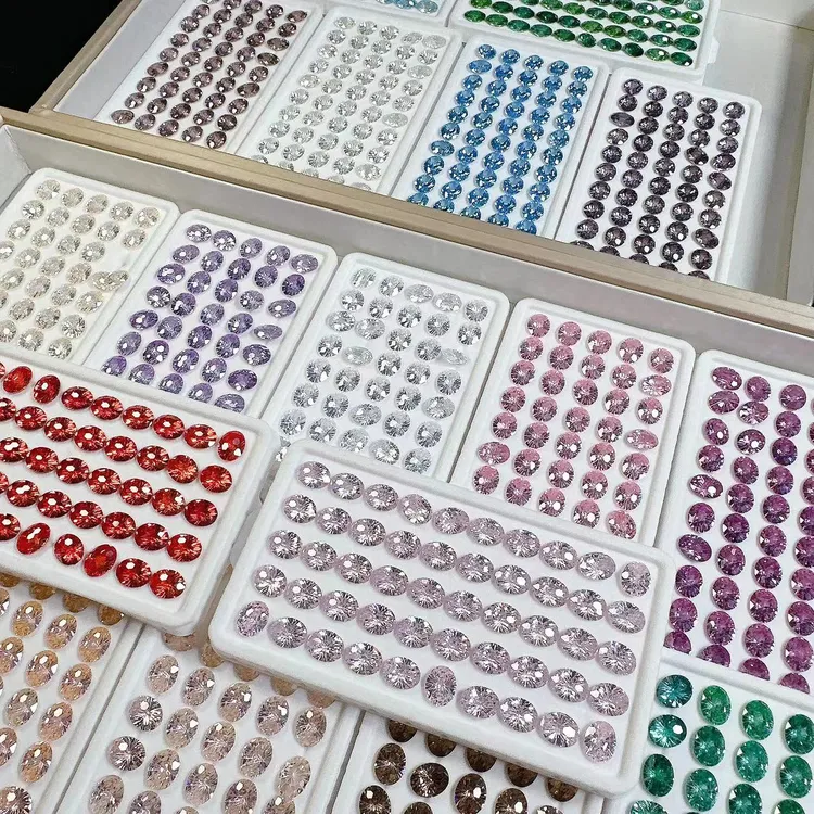 【8*10烟花切鸽子蛋】5A锆石美甲镶嵌DIY精致可爱美甲饰品