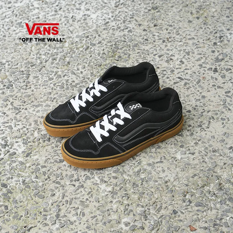 Vans范斯官方 Caldrone流光风黑色复古胖胖鞋男子板鞋JM2B9M