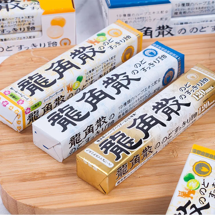 【2条包邮】日本进口龙角散润喉清凉糖果条装40g