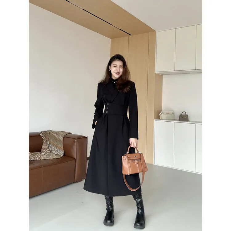 【单里版 现货48小时发】张阿星北海道单里牛筋拼接收腰西装外套