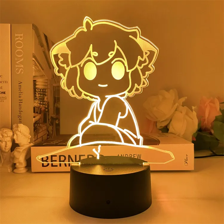 罗小黑动漫同款精美摆件周边手办景品usb小夜灯卧室床头生日礼物