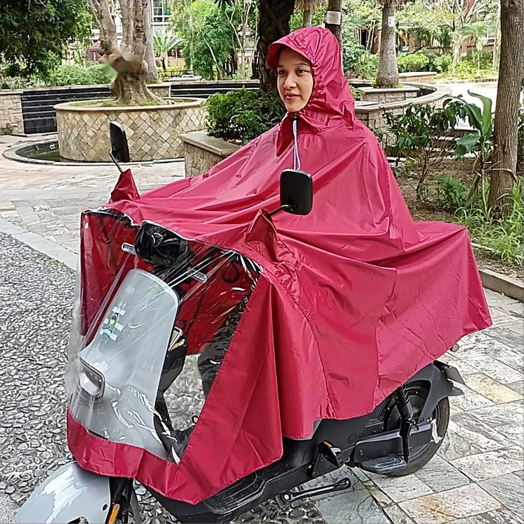 雨天乐泼水布雨衣电动摩托车雨披加大加厚单人男款女士防水防雨