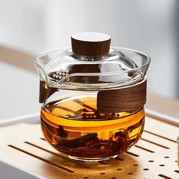 玻璃盖碗泡茶杯防烫茶具泡茶茶具茶碗手工盖碗茶杯茶壶防烫手泡茶