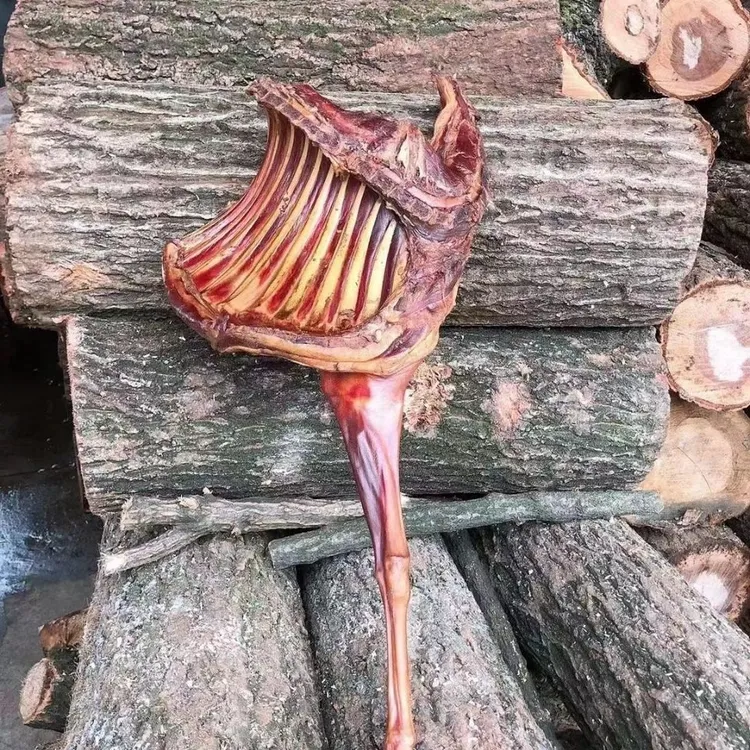 （腊羊腿）柴火烟熏腊羊腿农家自养本地山羊湖北特产腊肉