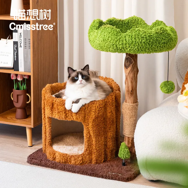Cmisstree/喵想树  四季通用树洞实木猫爬架猫窝猫树一体猫玩具