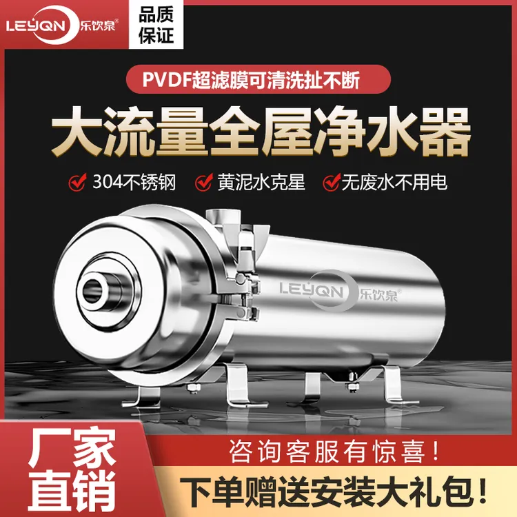 家用过滤系统井水净水器可清洗通用滤芯黄泥水克星自建房全屋净水